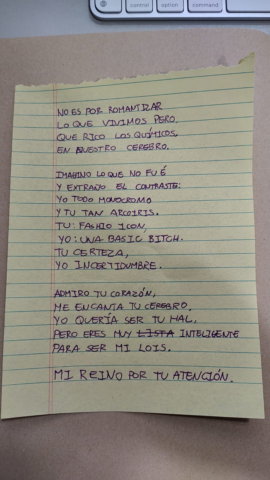 Mi reino por tu&nbsp;atención.